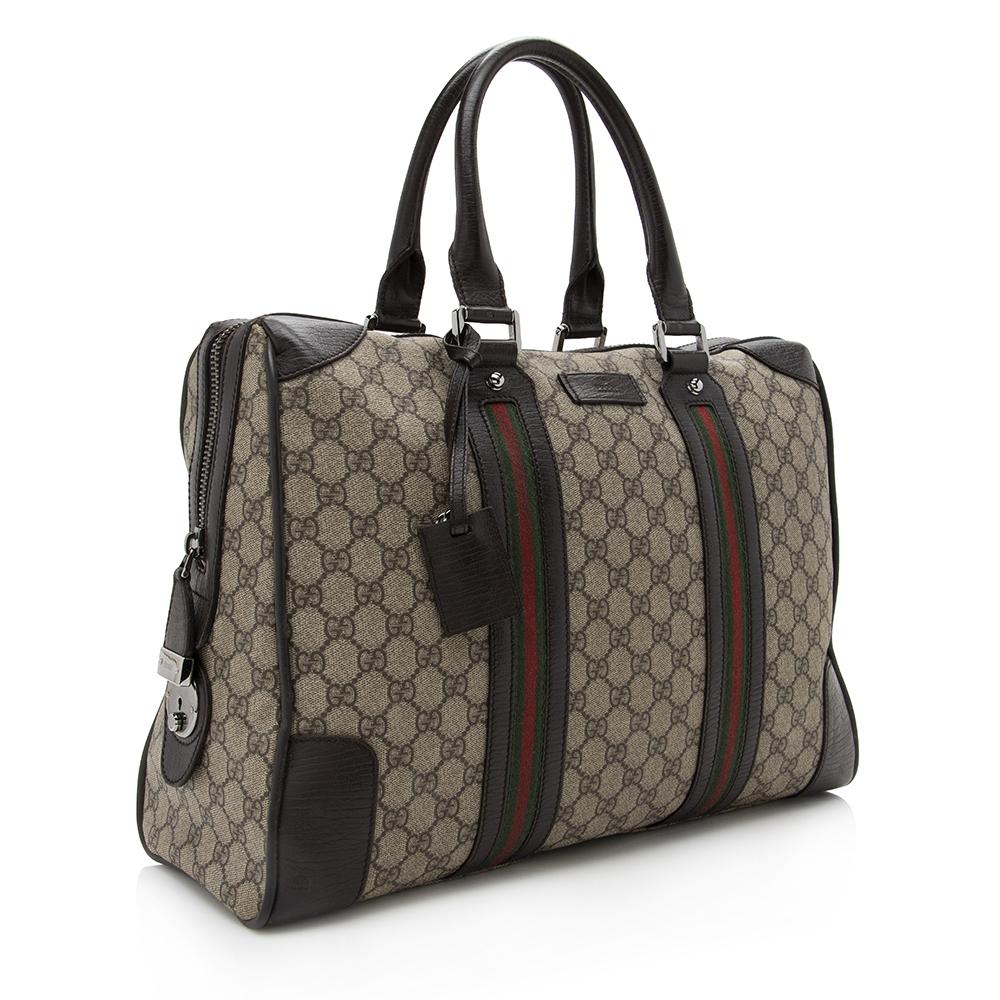 Gucci GG Supreme Web Briefcase Tote SHF13472