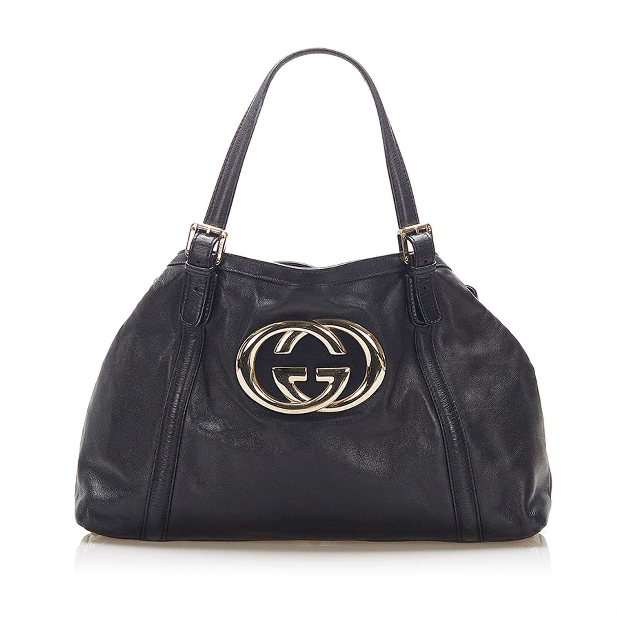 Gucci Britt Leather Tote Bag SHG16275