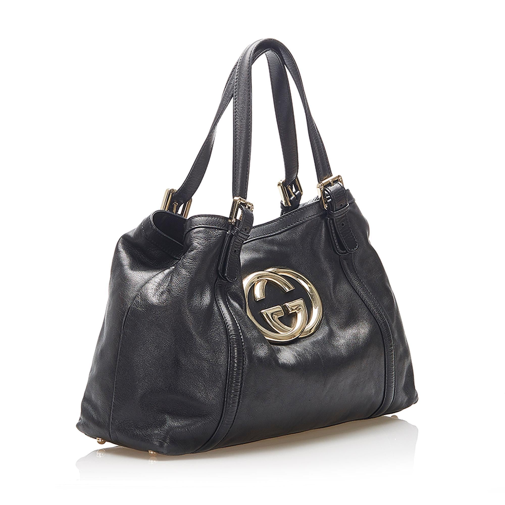 Gucci Britt Leather Tote Bag SHG16275