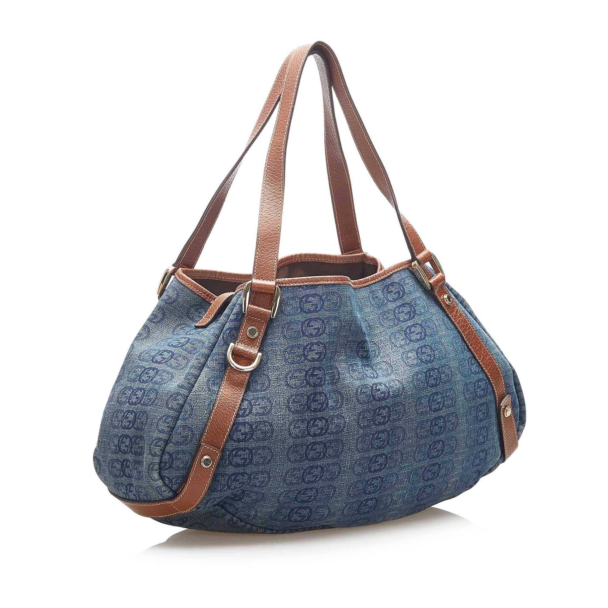 Gucci Interlocking G Canvas Tote Bag SHG16736