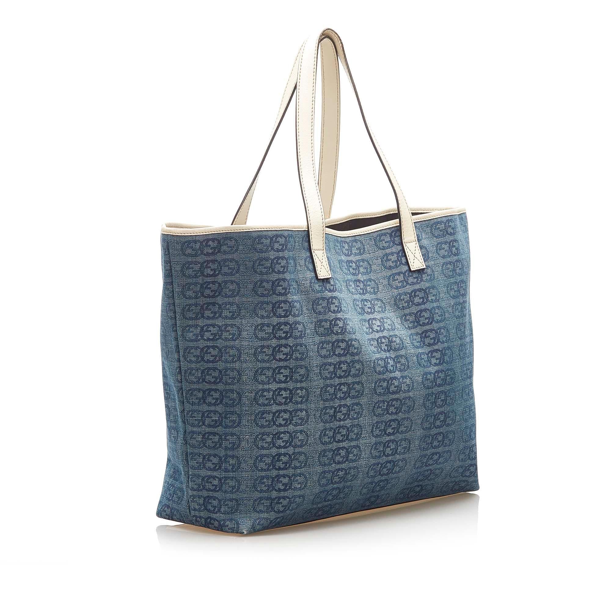 Gucci Interlocking G Canvas Tote Bag SHG16422