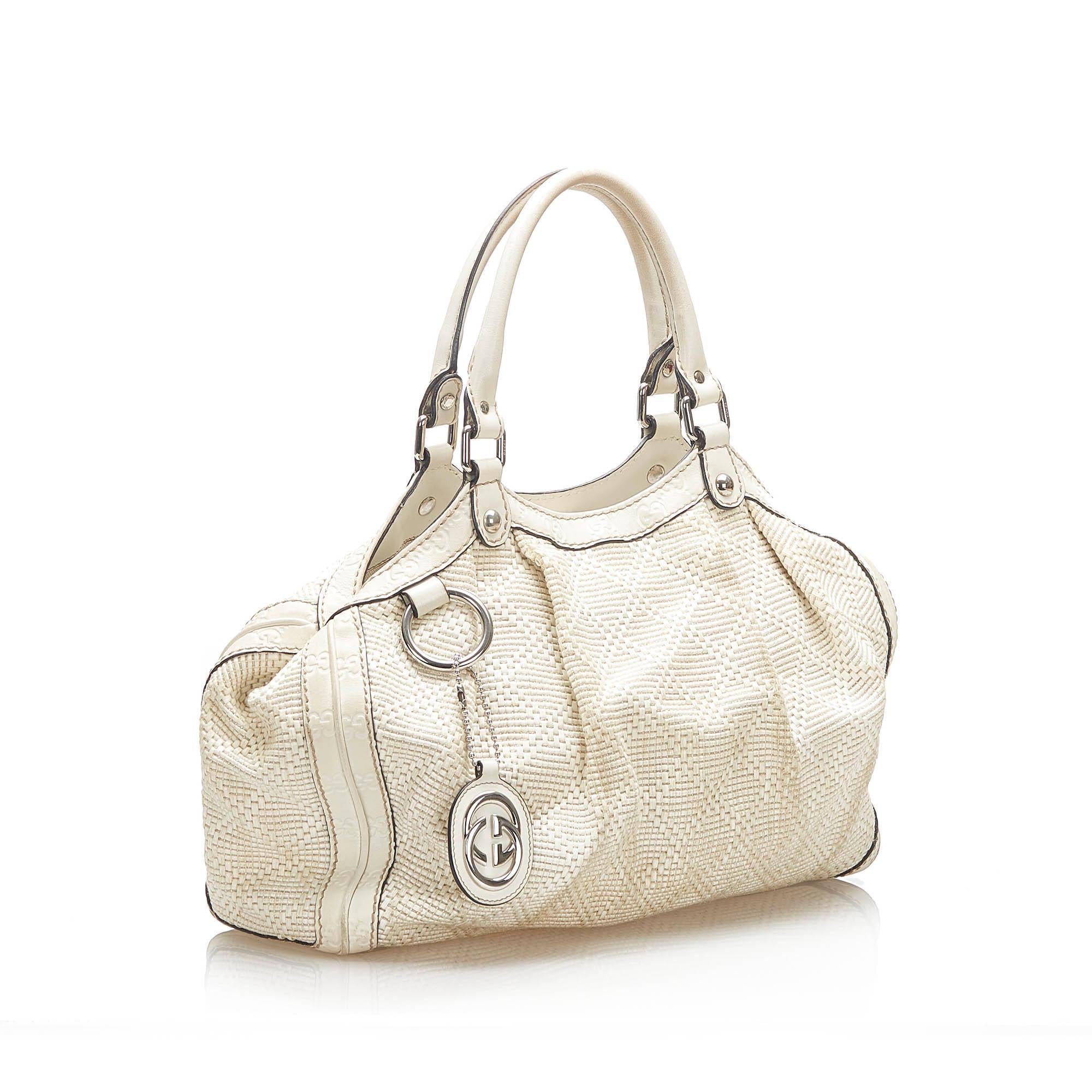 Gucci Diamante Sukey Hemp Tote Bag SHG16357