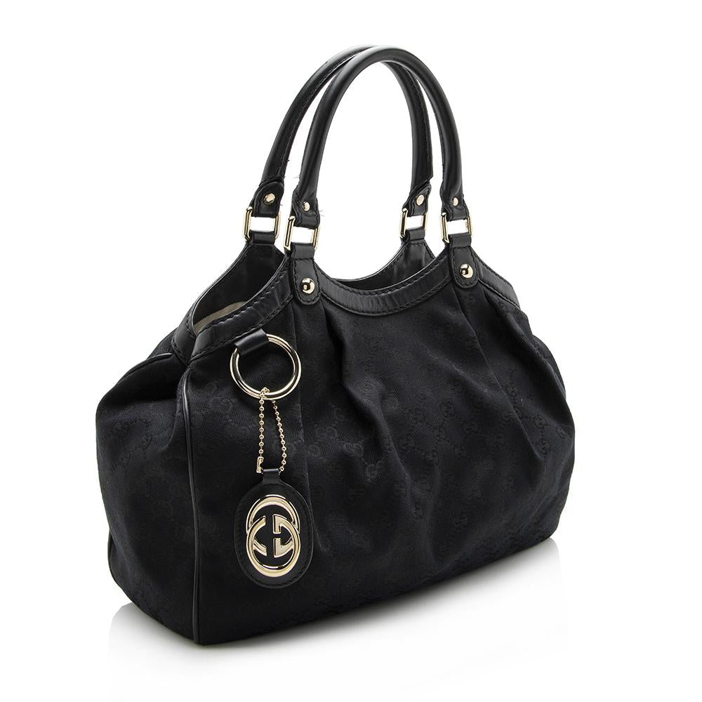 Gucci GG Canvas Sukey Medium Tote SHF13686