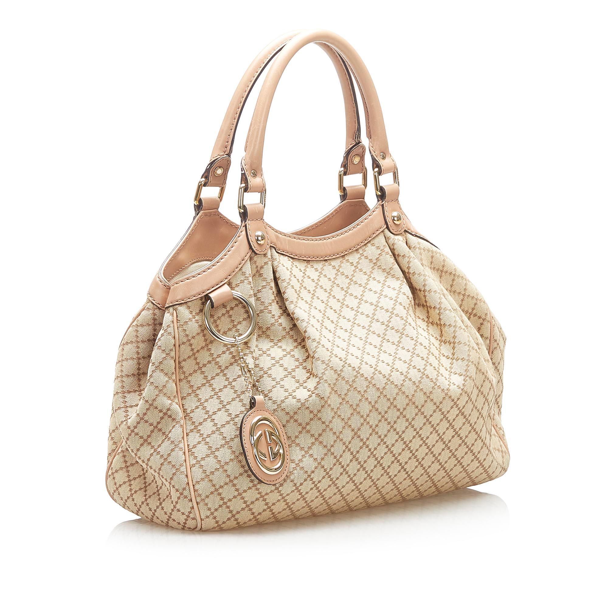 Gucci Diamante Sukey Canvas Tote Bag SHG16921