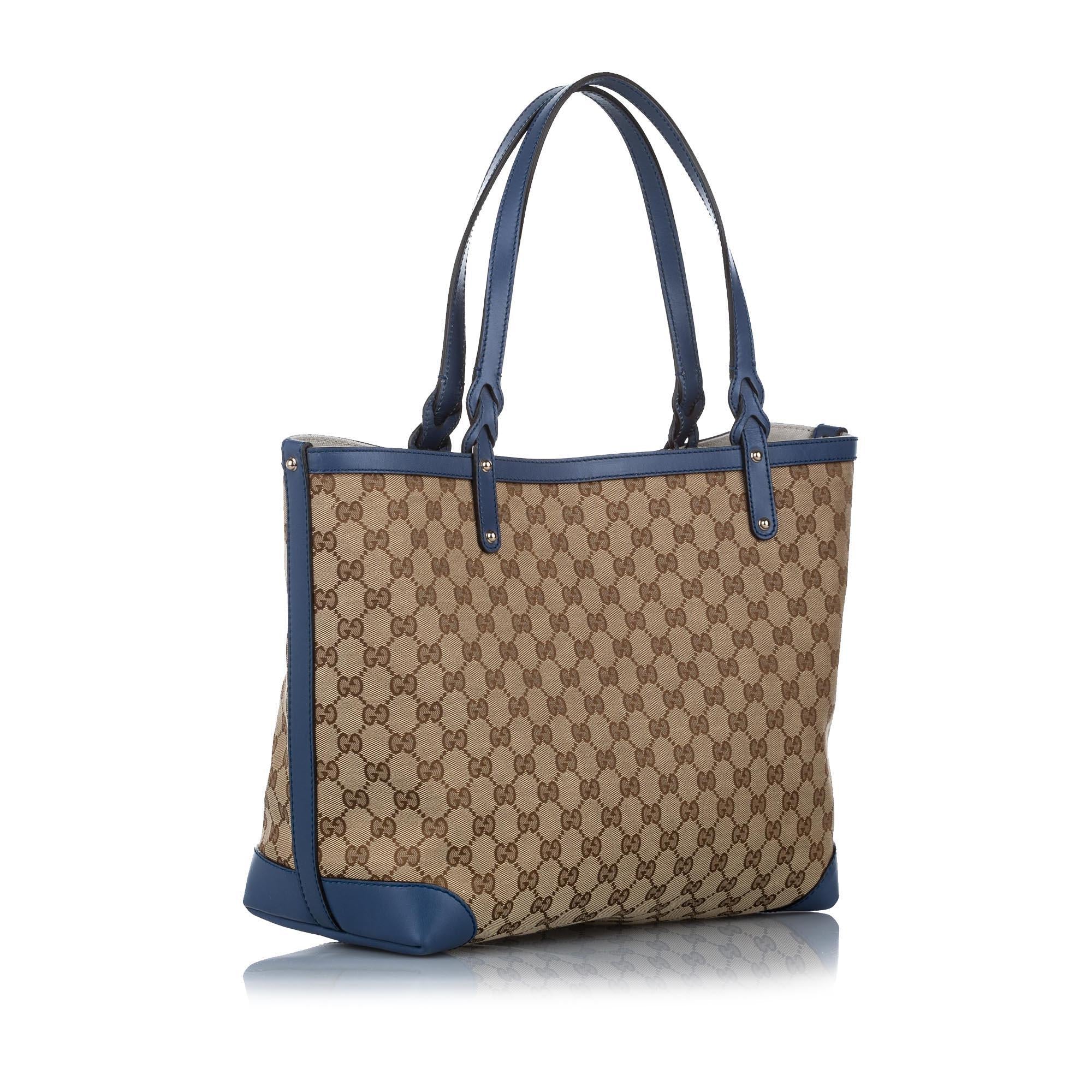 Gucci GG Canvas Craft Tote Bag SHG17121