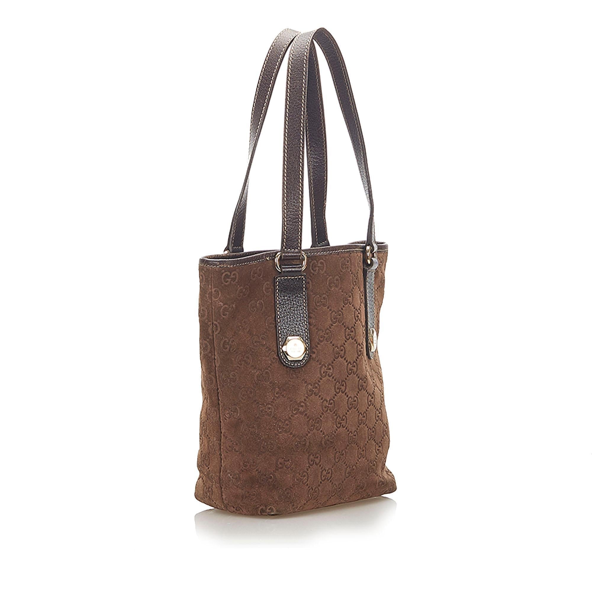 Gucci GG Suede Tote Bag SHG17340