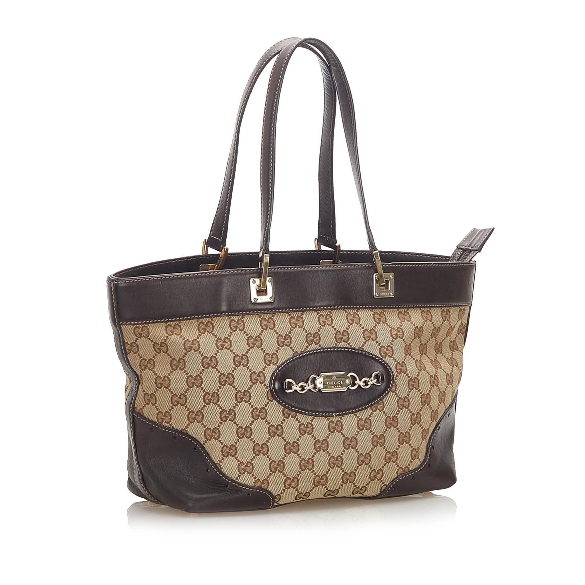 Gucci GG Canvas Punch Tote Bag SHG17377