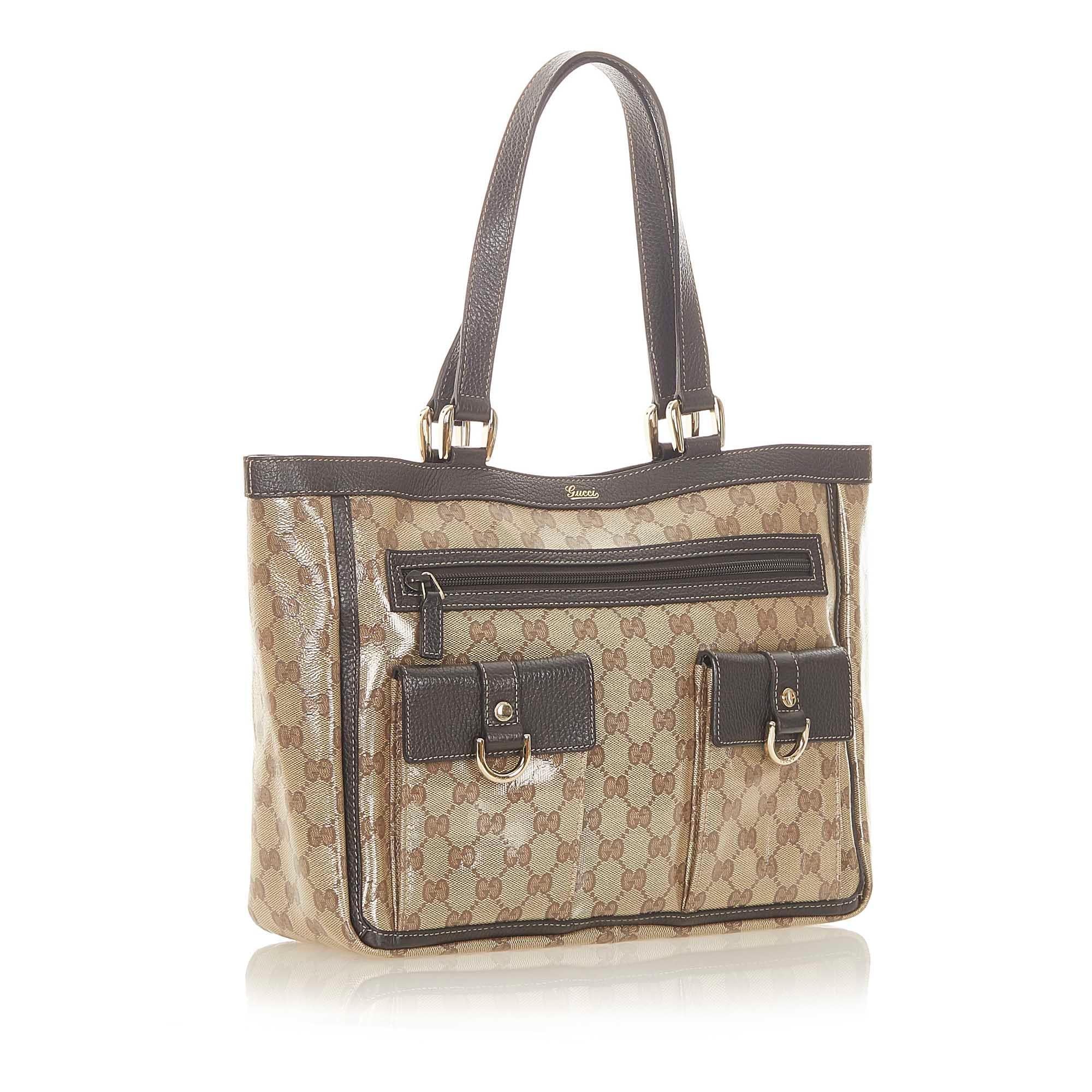 Gucci GG Crystal Abbey D Ring Tote Bag SHG20317