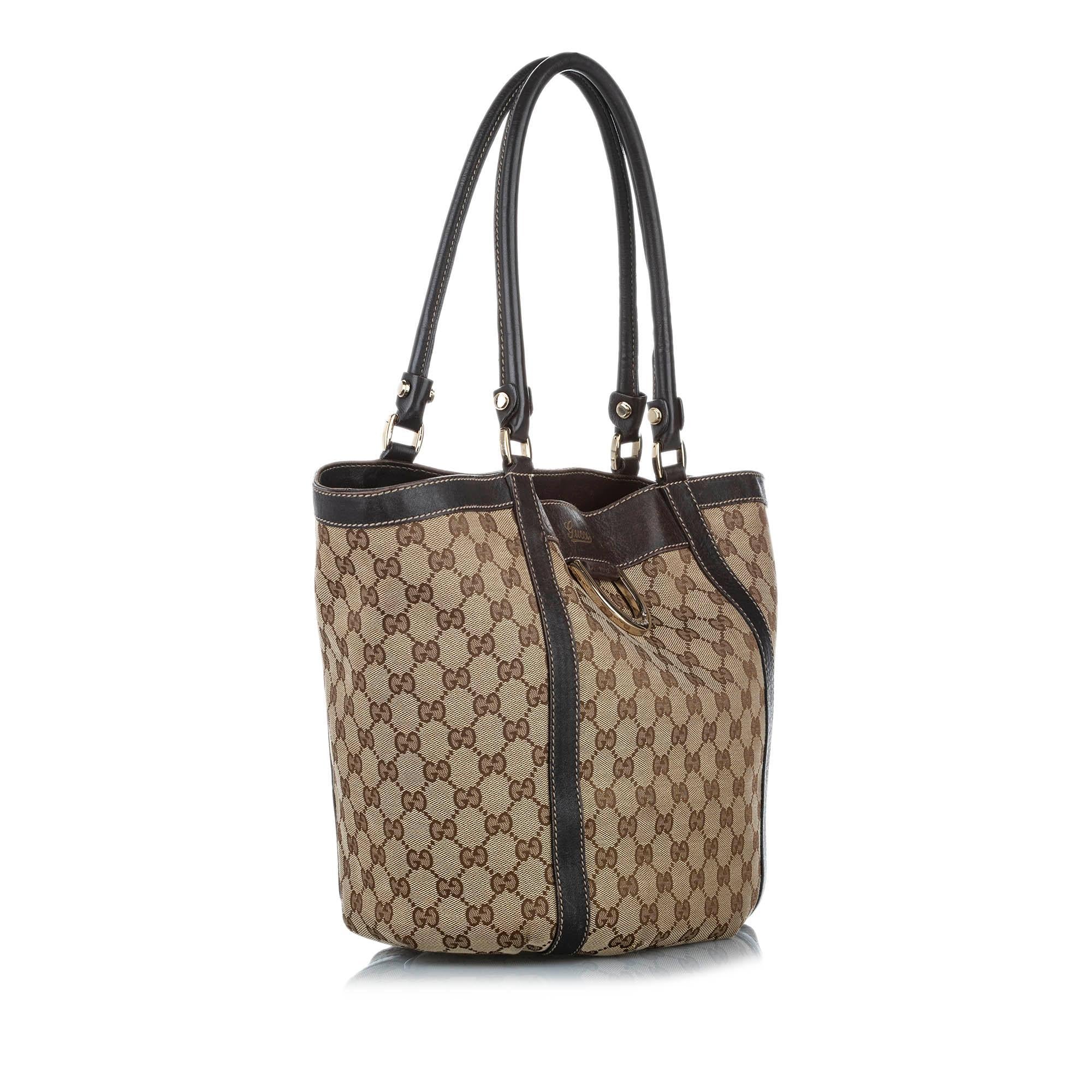 Gucci GG Abbey DRing Canvas Tote Bag SHG20430