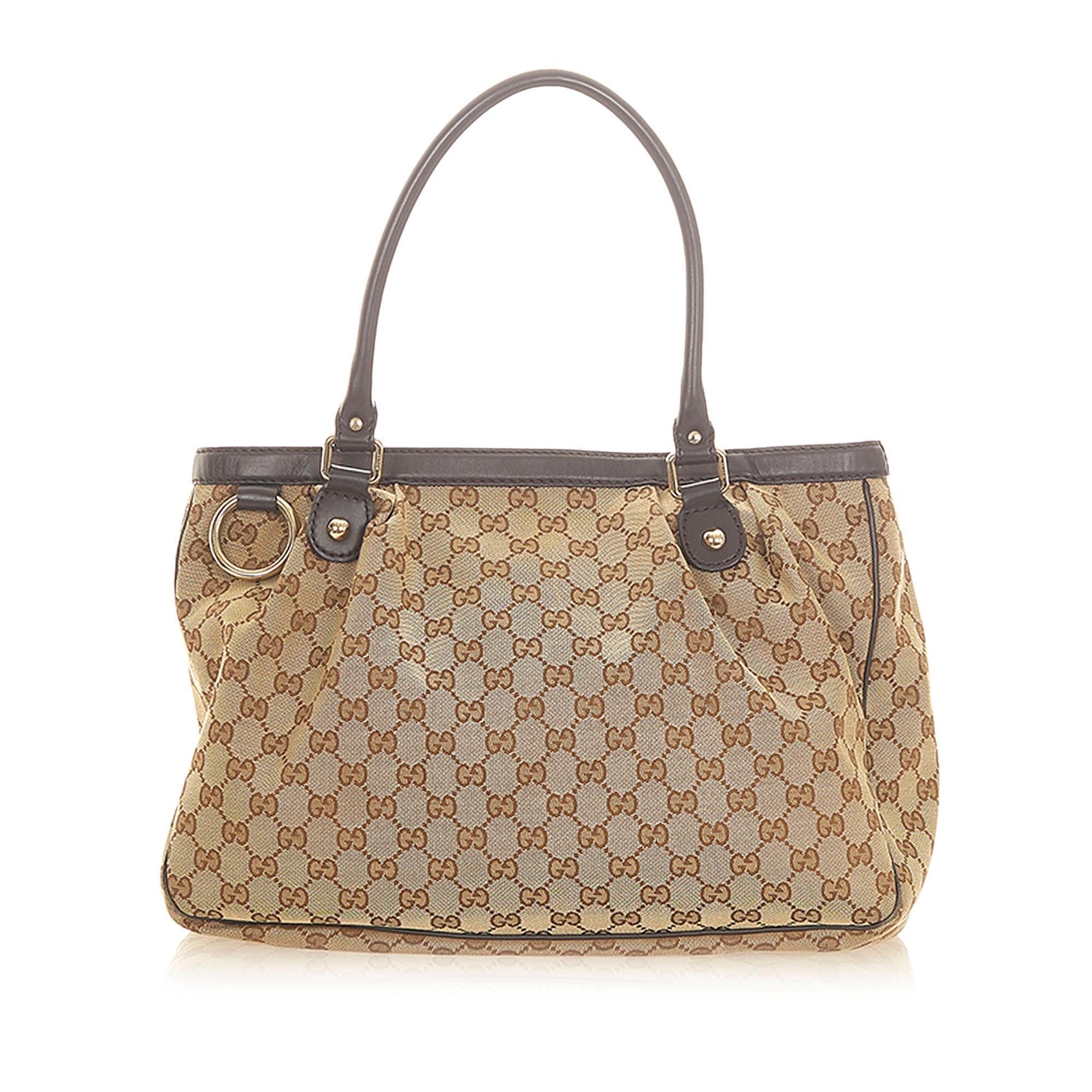Gucci GG Canvas Sukey Tote Bag SHG20319