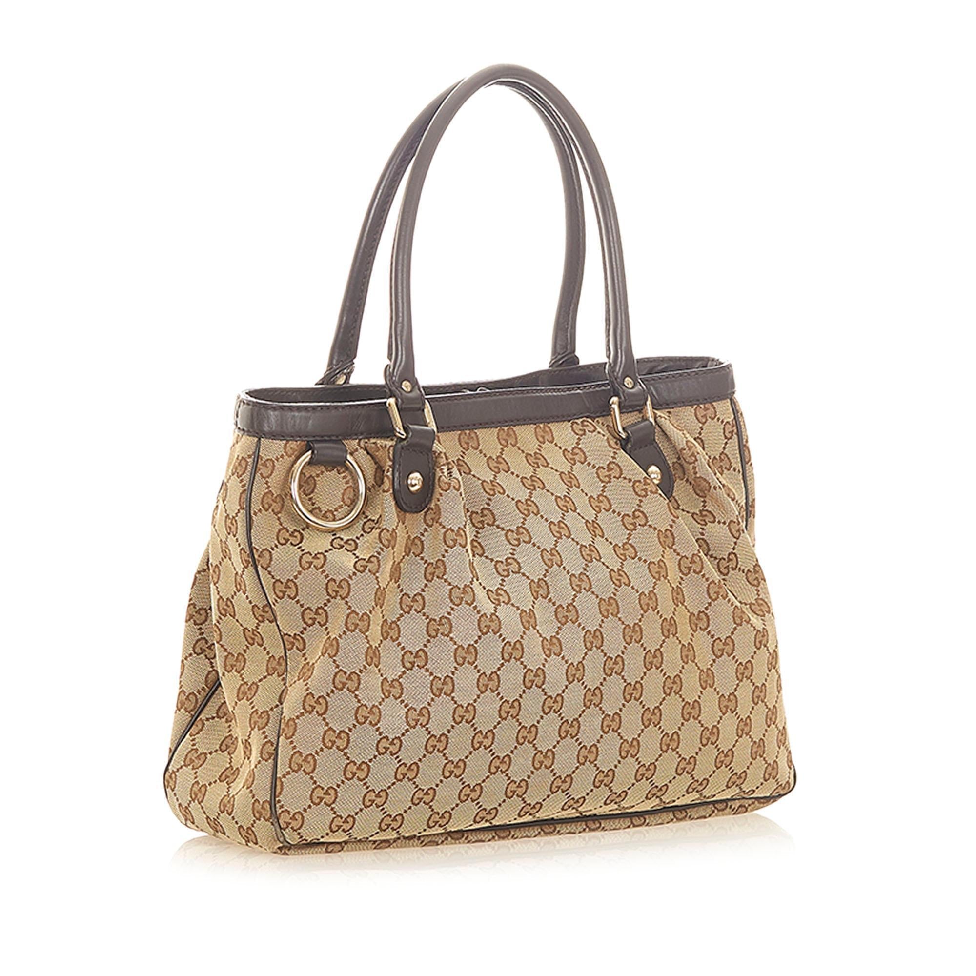 Gucci GG Canvas Sukey Tote Bag SHG20319