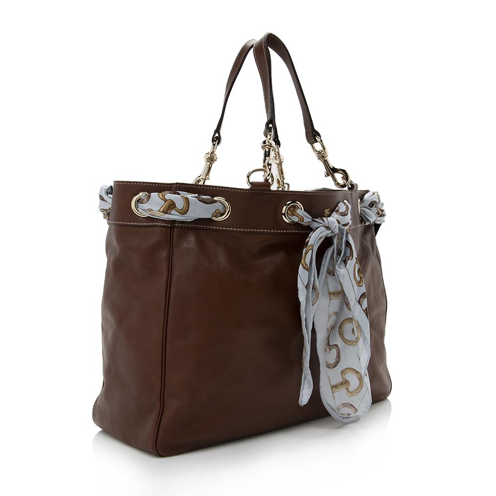 Gucci Leather Positano Large Tote SHF14460
