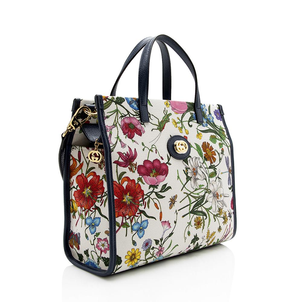 Gucci Canvas Flora Tote SHF14517
