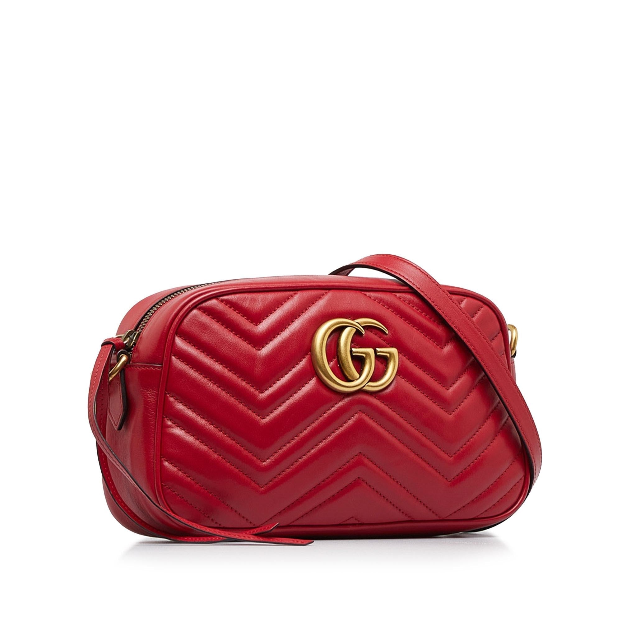 Gucci GG Marmont Matelasse Crossbody Bag SHGNhDdrJ Women redTopHandle Bags