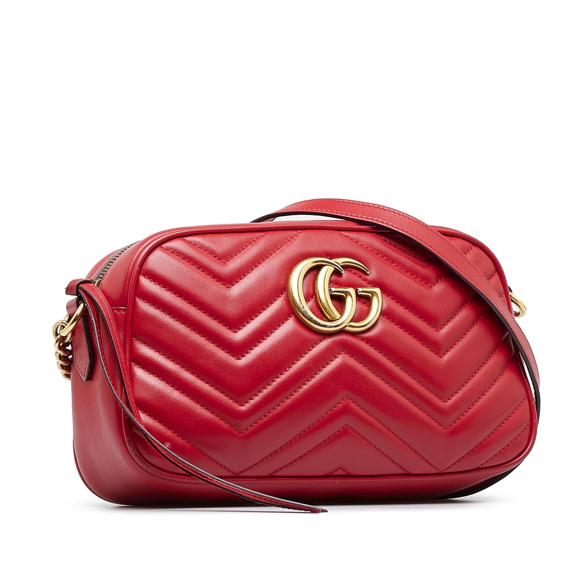Gucci GG Marmont Matelasse Crossbody Bag SHGei1J0V Women redTopHandle Bags