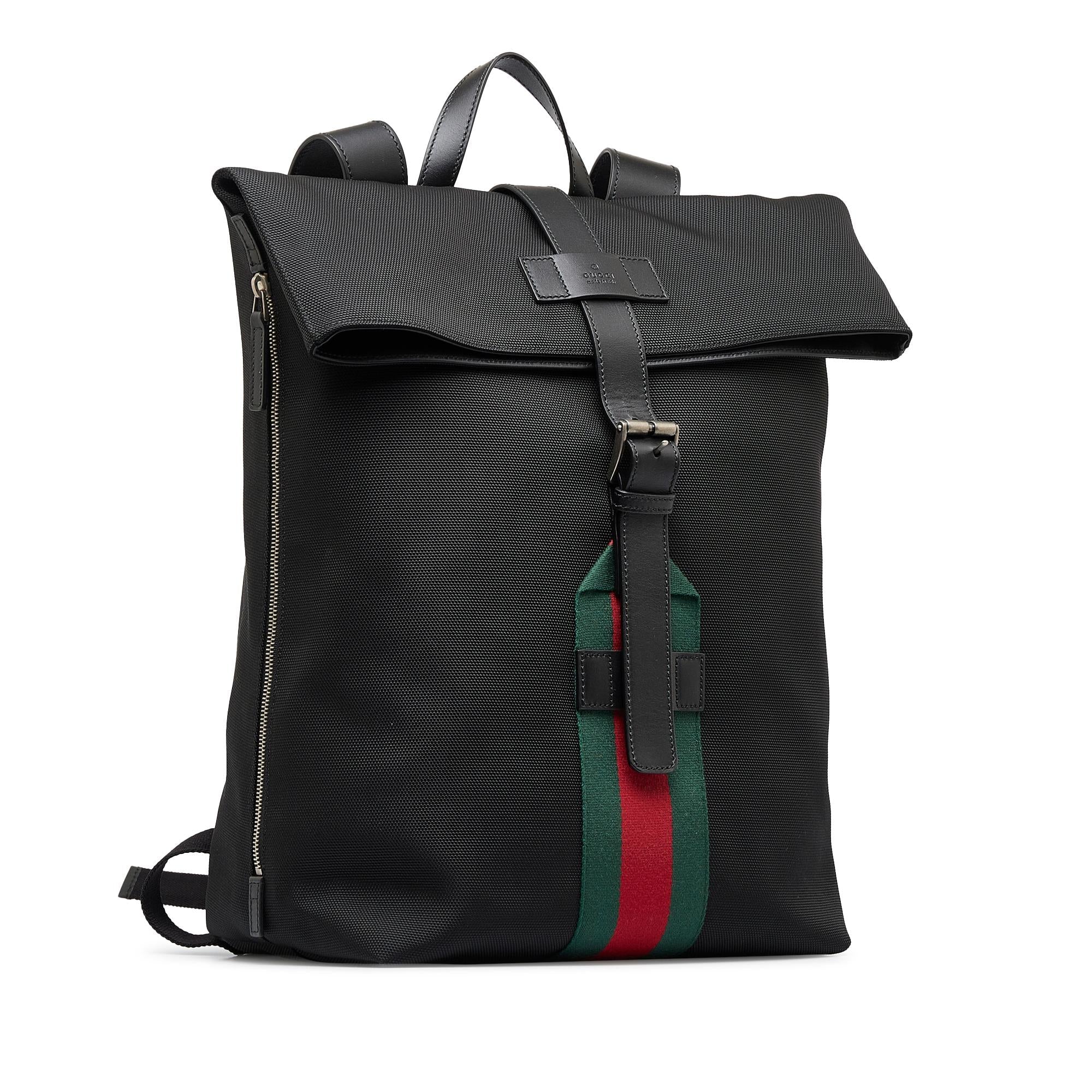 Gucci Techno Web Fold Over Backpack SHGu9fHBg
