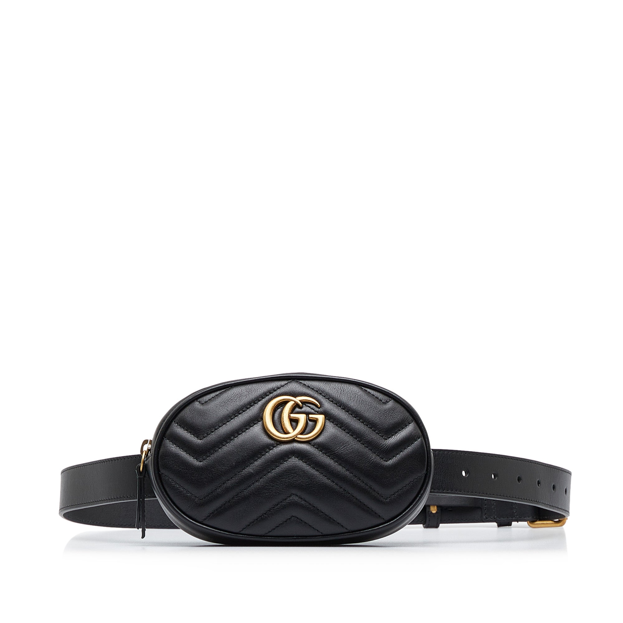 Gucci GG Marmont Belt Bag Black Matelass