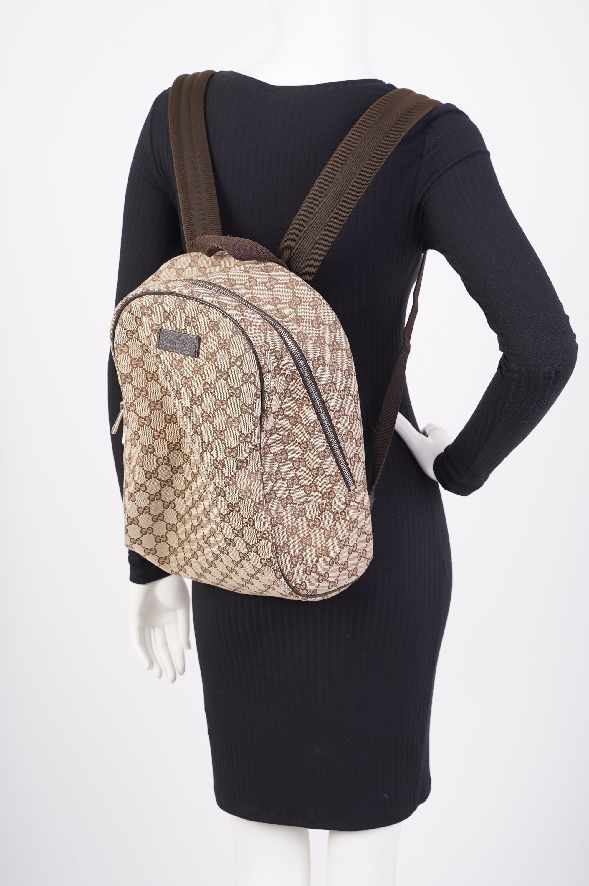 Gucci Canvas Backpack Beige