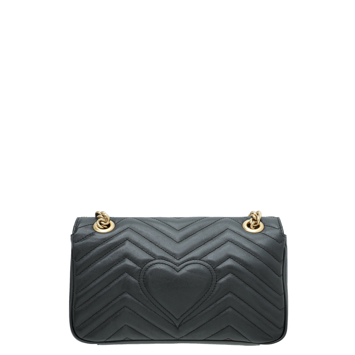 Gucci Black GG Marmont Small Flap Bag
