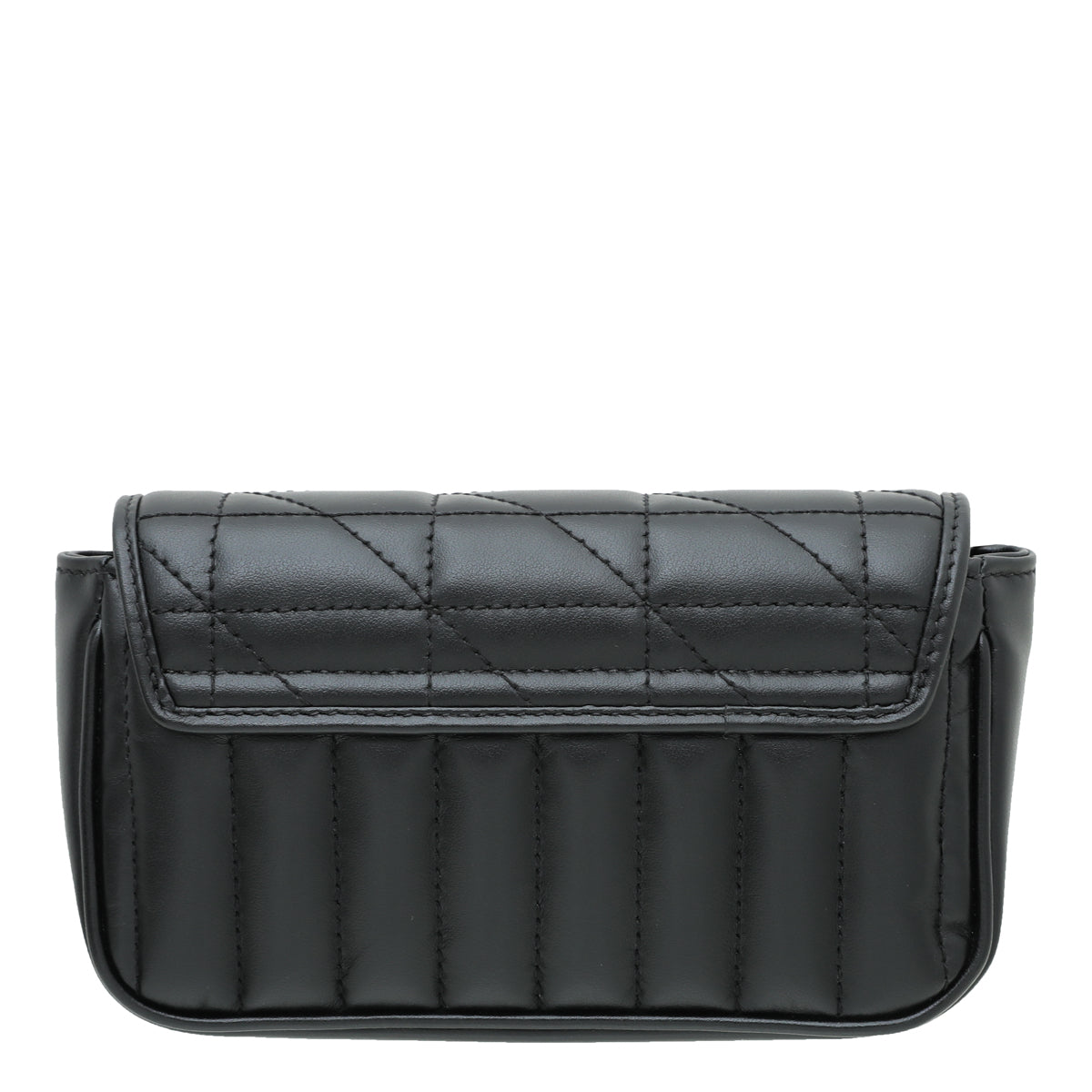 Gucci Black GG Marmont Diagonal Vertical Motifs Bag