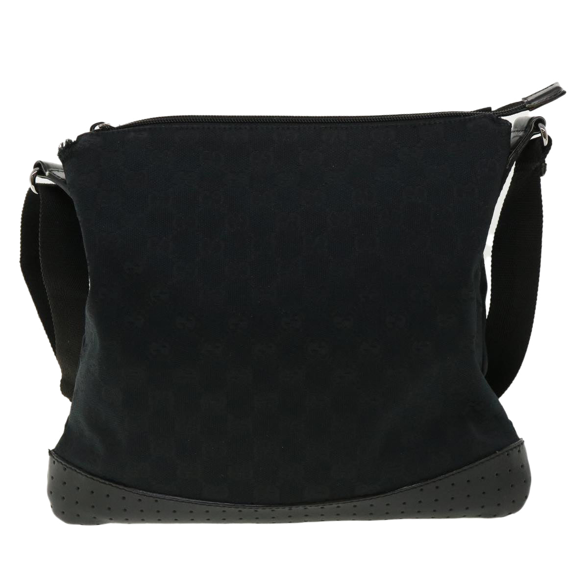 GUCCI GG Canvas Shoulder Bag Black 145857001013 tb425