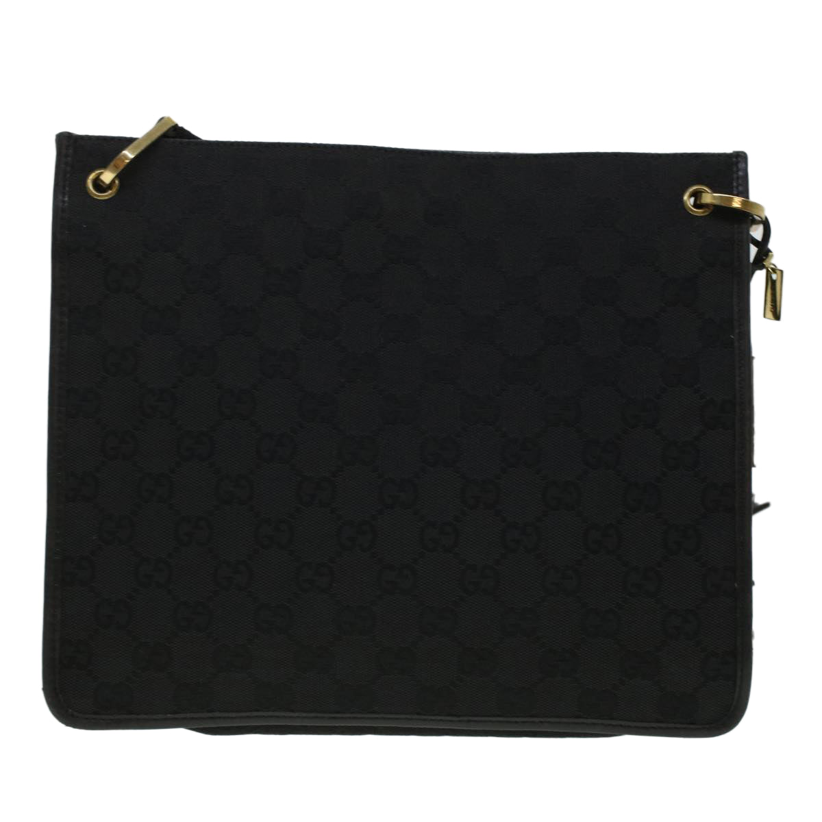 GUCCI GG Canvas Shoulder Bag Black 91762 yk7260