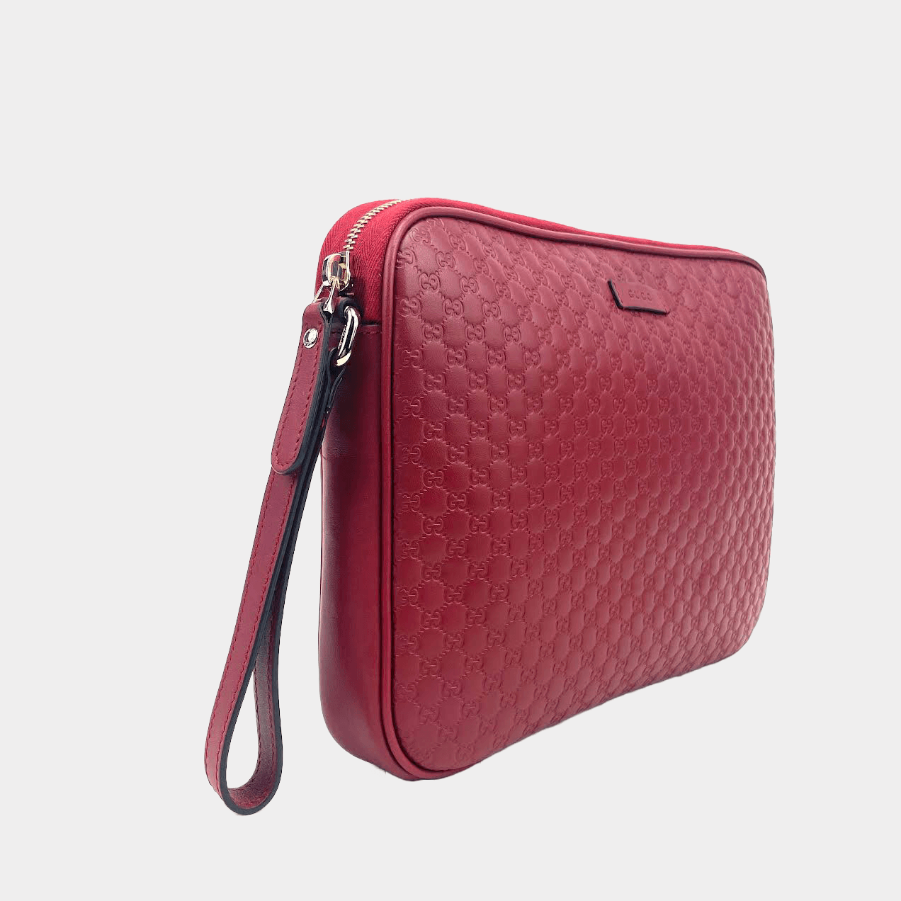 GUCCI Guccissima Zip Pouch Wristlet OUTLET ITEM FINAL SALE