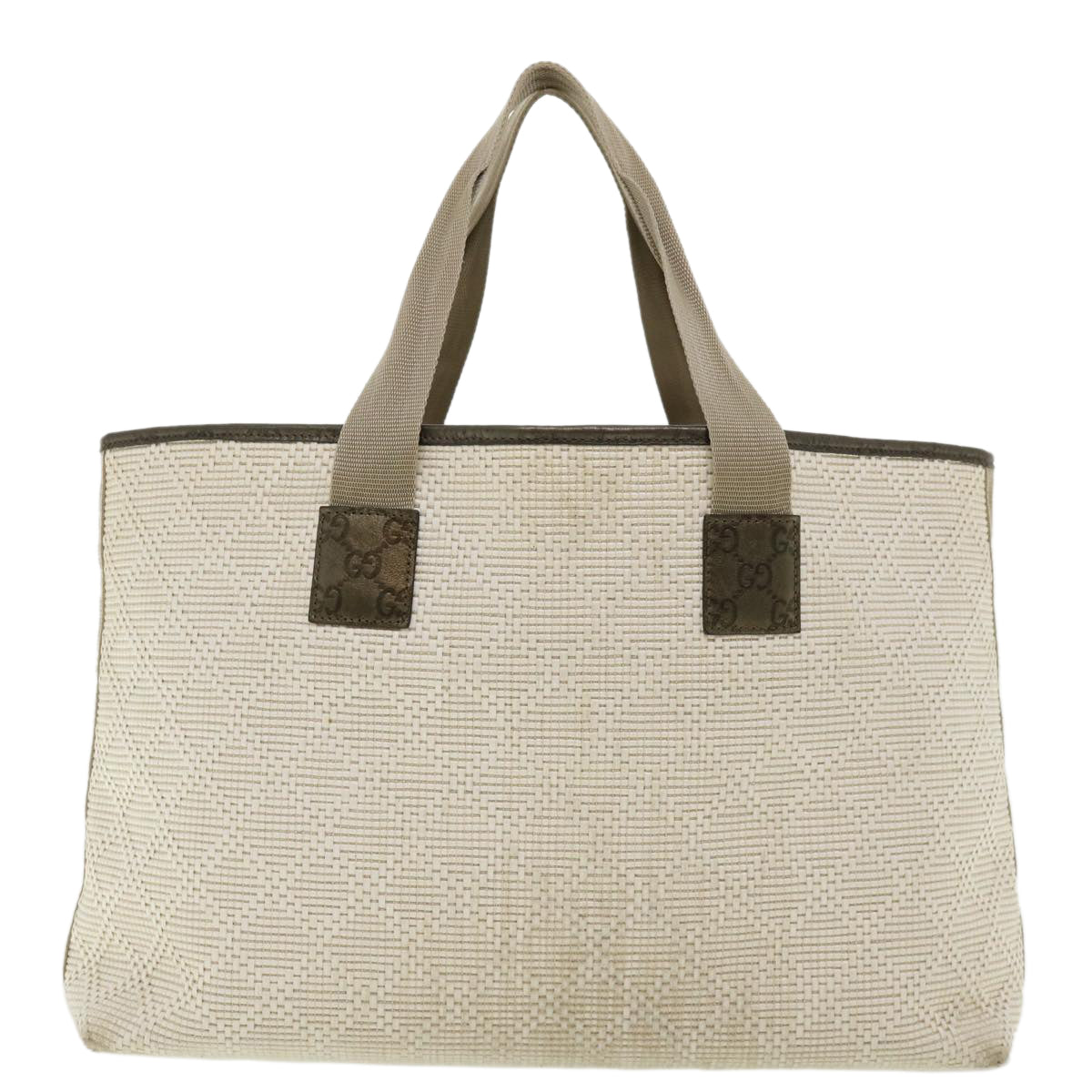 GUCCI Tote Bag straw White 289626 ti795
