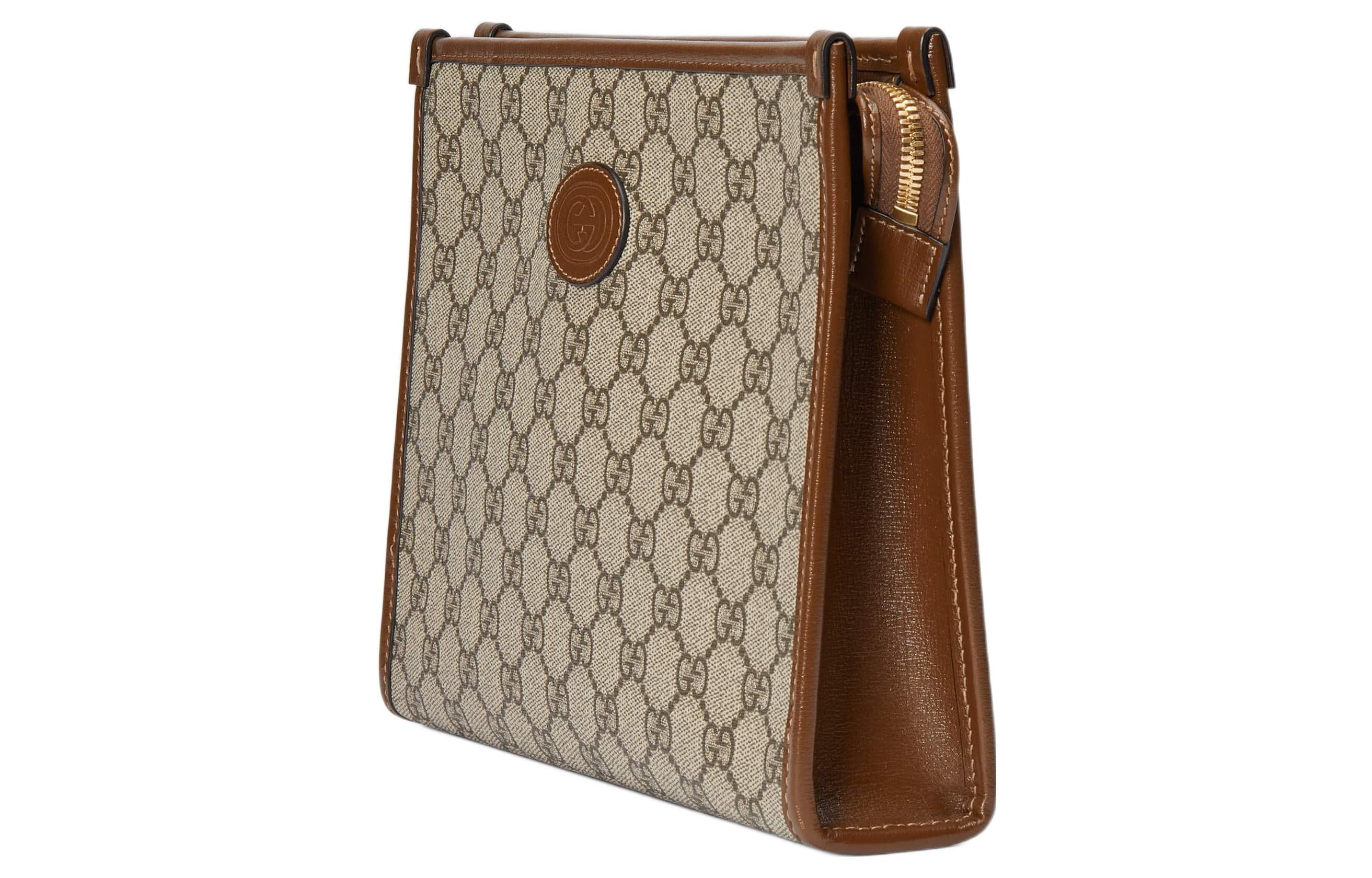 Gucci Beauty Case With Interlocking G 'Beige Ebony Brown Sugar' 67295692TCG8563