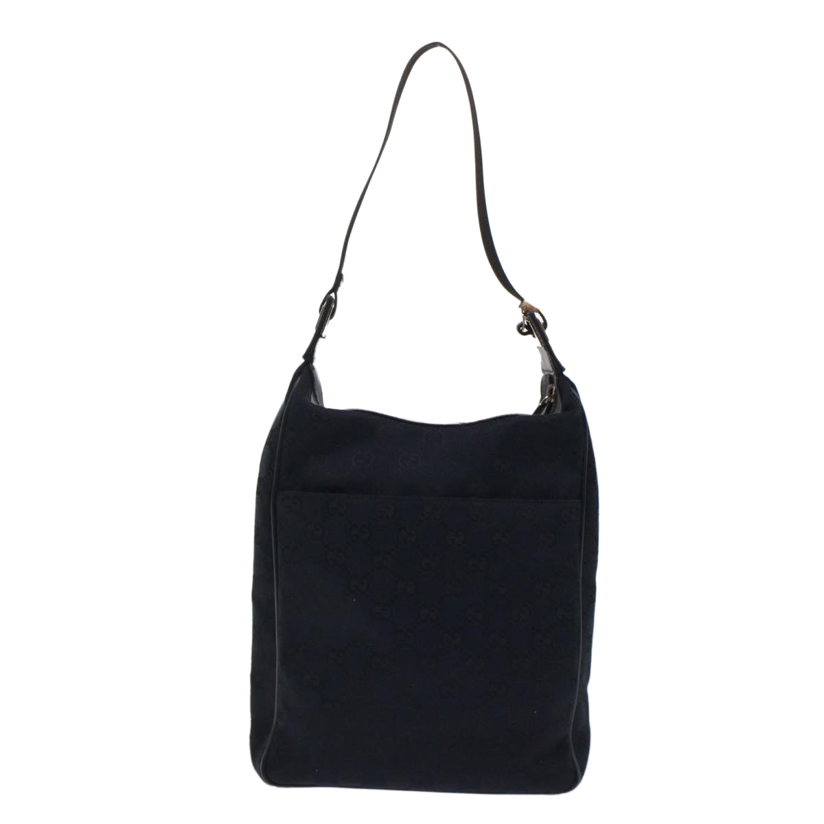 GUCCI GG Canvas Shoulder Bag Leather Black 019.0537 2123 ki3192