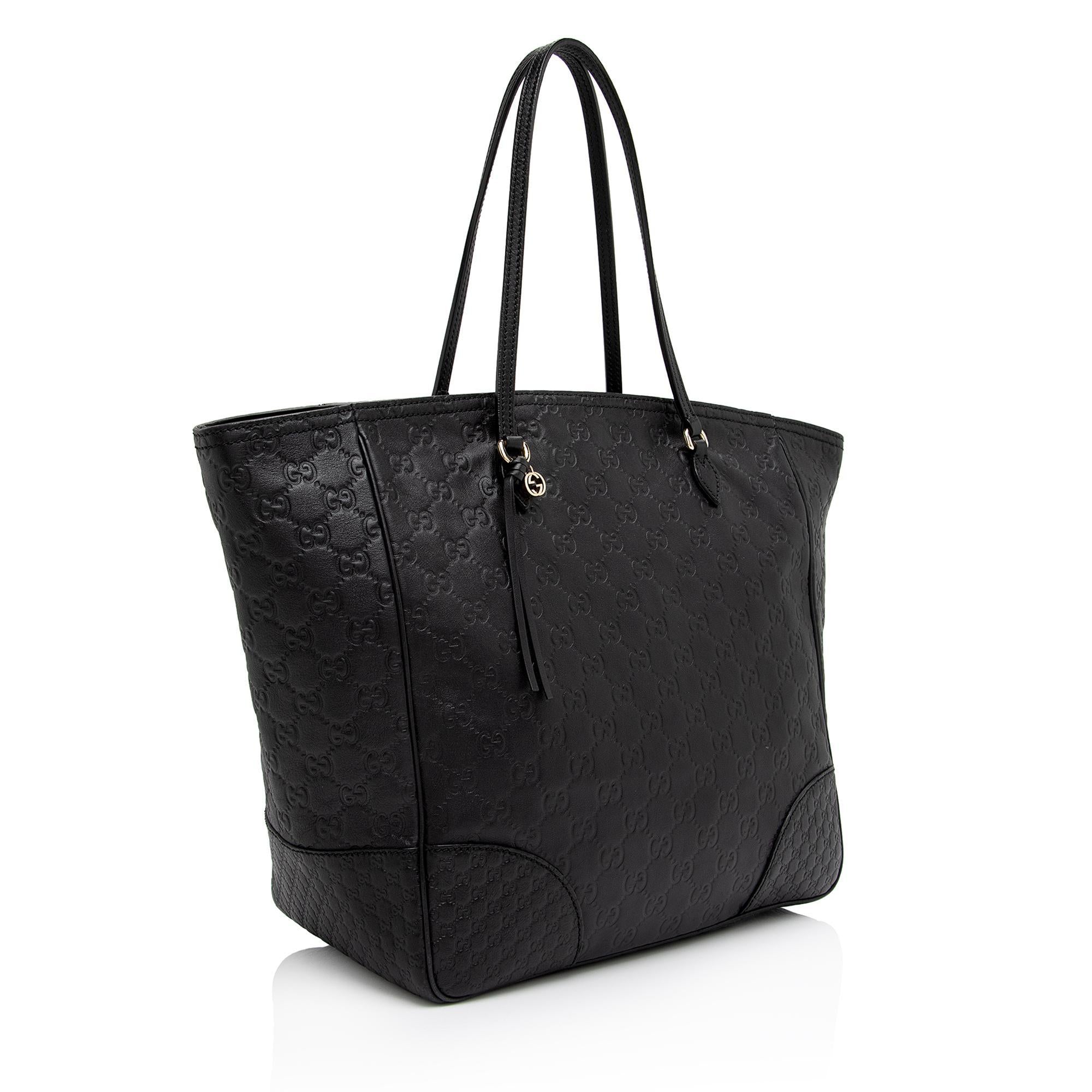 Gucci Guccissima Leather Bree Zip Medium Tote SHFY3wwCh