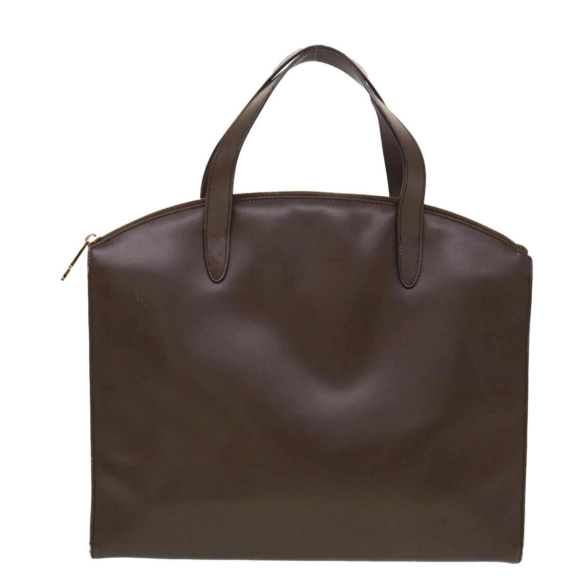GUCCI Hand Bag Leather Brown ar9546B
