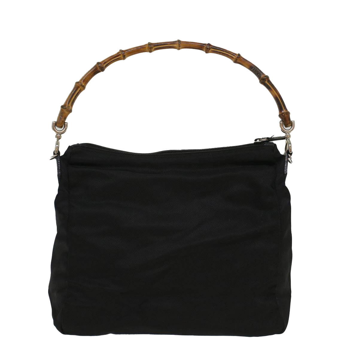 GUCCI Bamboo Shoulder Bag Nylon Black 000205805095 bs6818