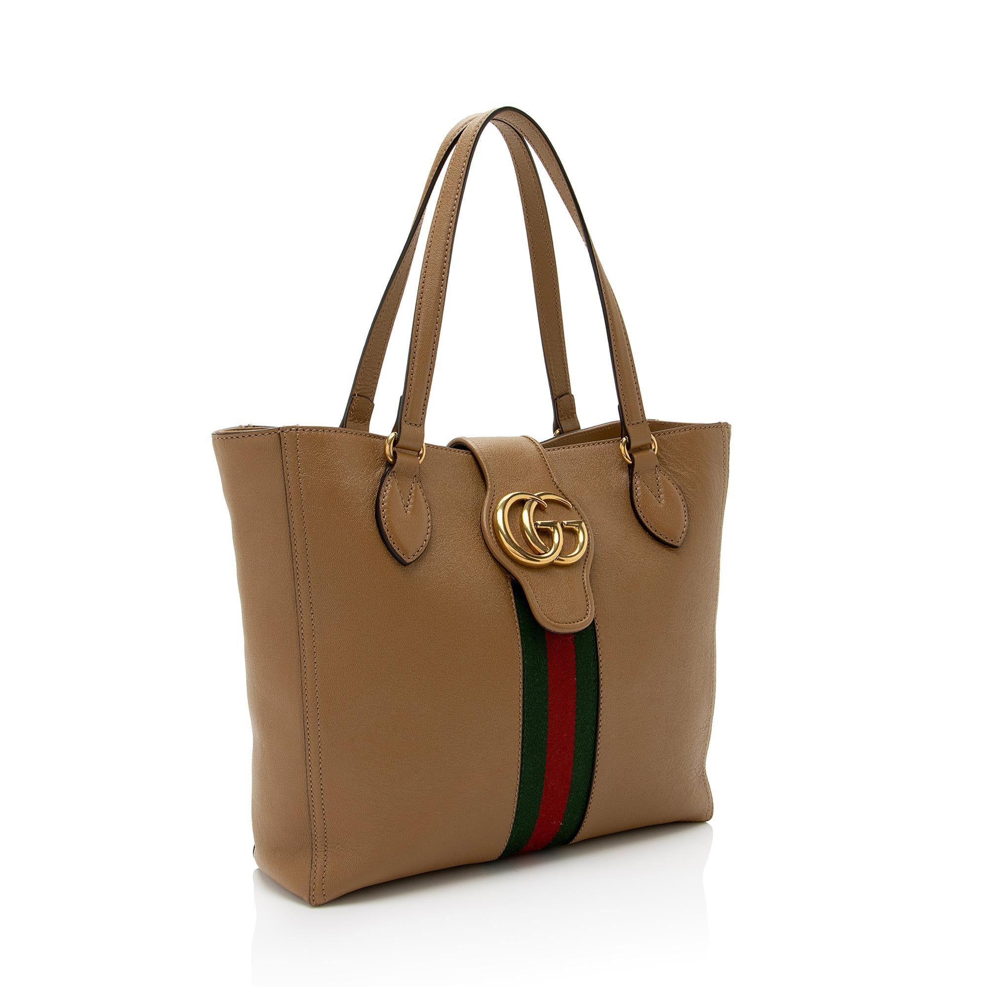 Gucci Calfskin New Sakai Lux Web Dahlia Small Tote SHFW8gTIa