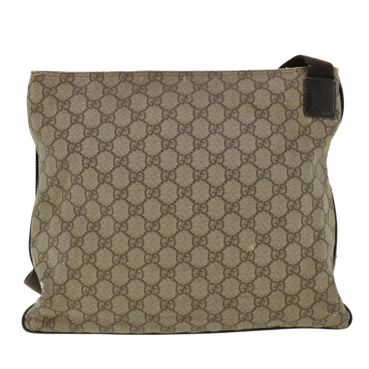 GUCCI GG Canvas Shoulder Bag Beige 141198 ro852