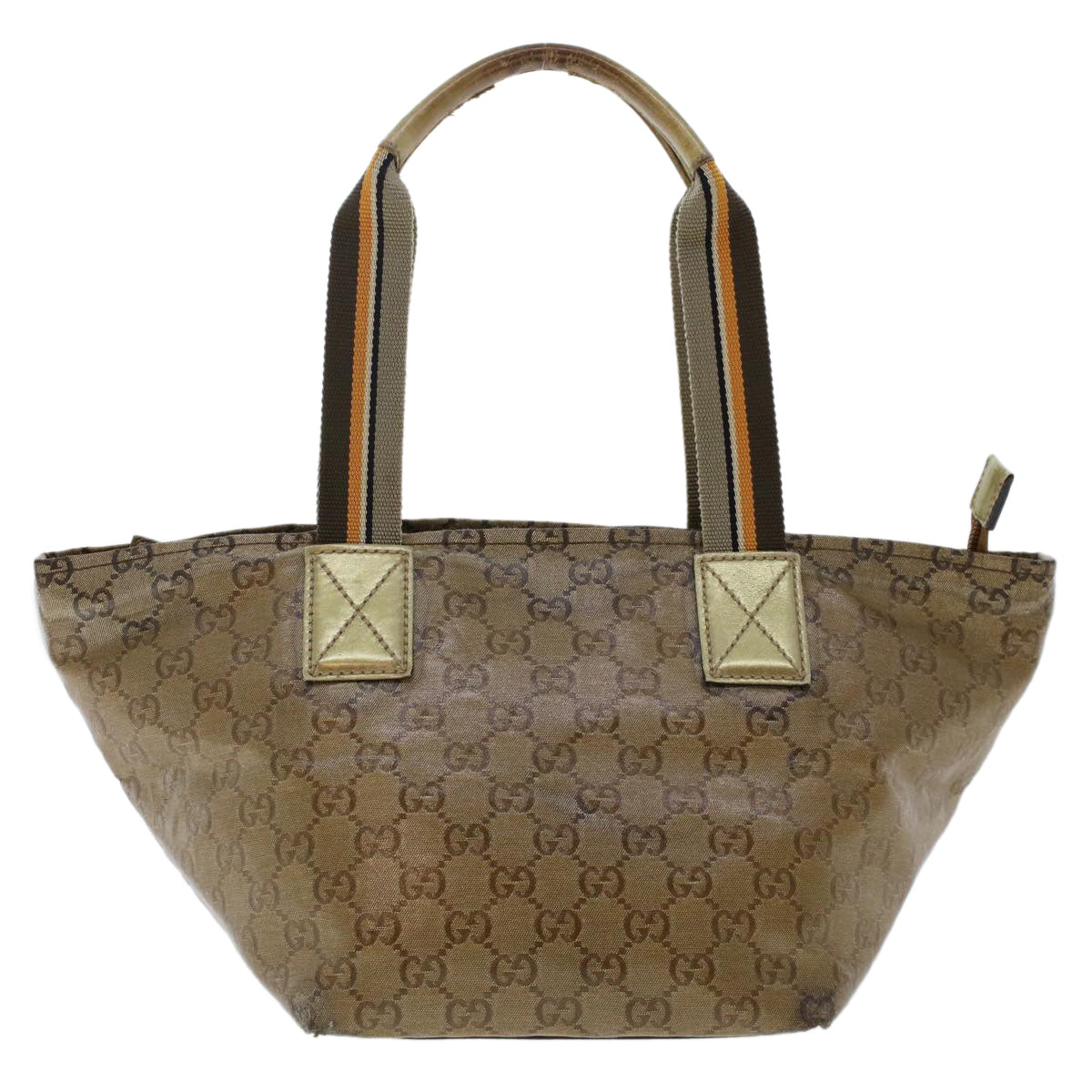 GUCCI GG Canvas Shoulder Bag Beige 131228 47214