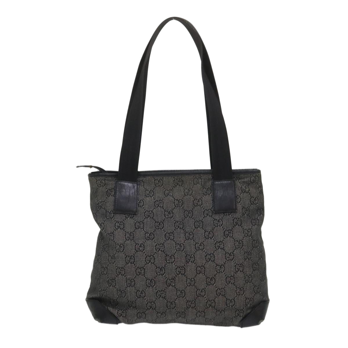 GUCCI GG Canvas Shoulder Bag Leather Black 28893 ac2029
