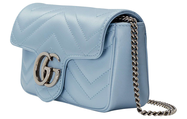 Gucci GG Marmont Super Mini Bag 'Pastel Blue' 476433DTDCP4928