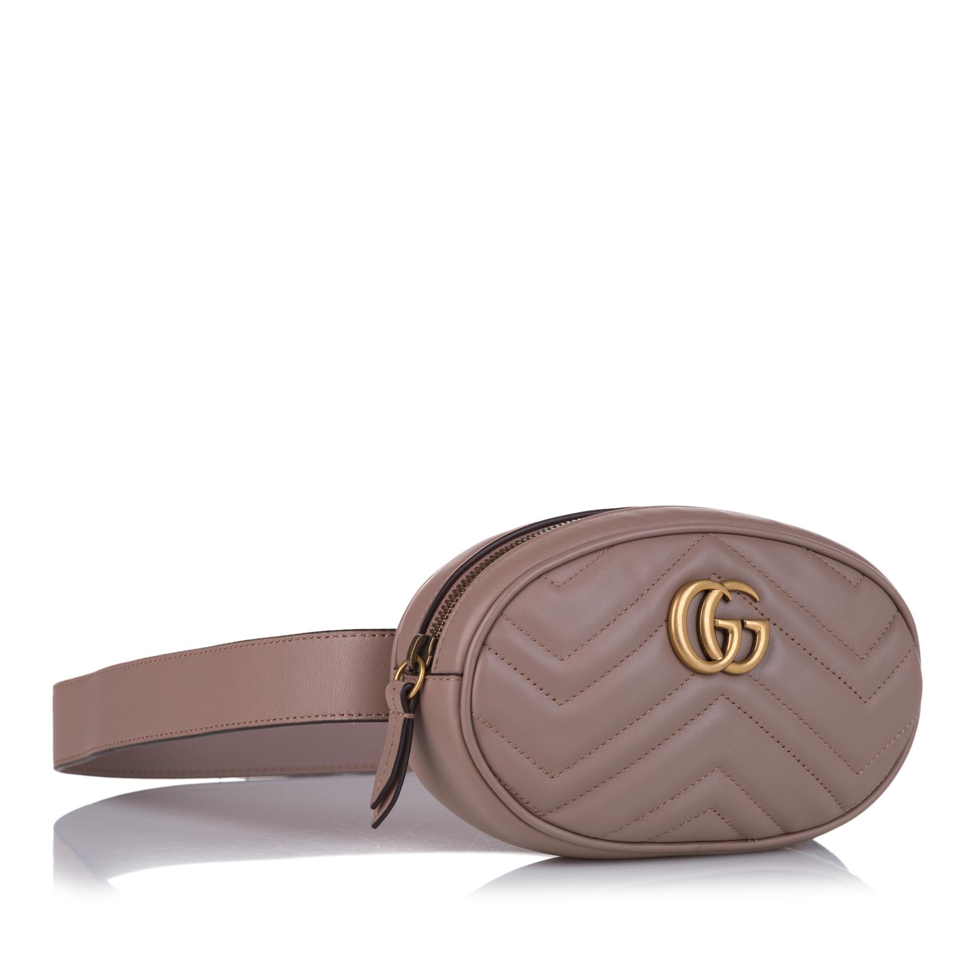 Gucci GG Marmont Matelasse Leather Belt Bag SHGpWmlJw Women TopHandle Bags