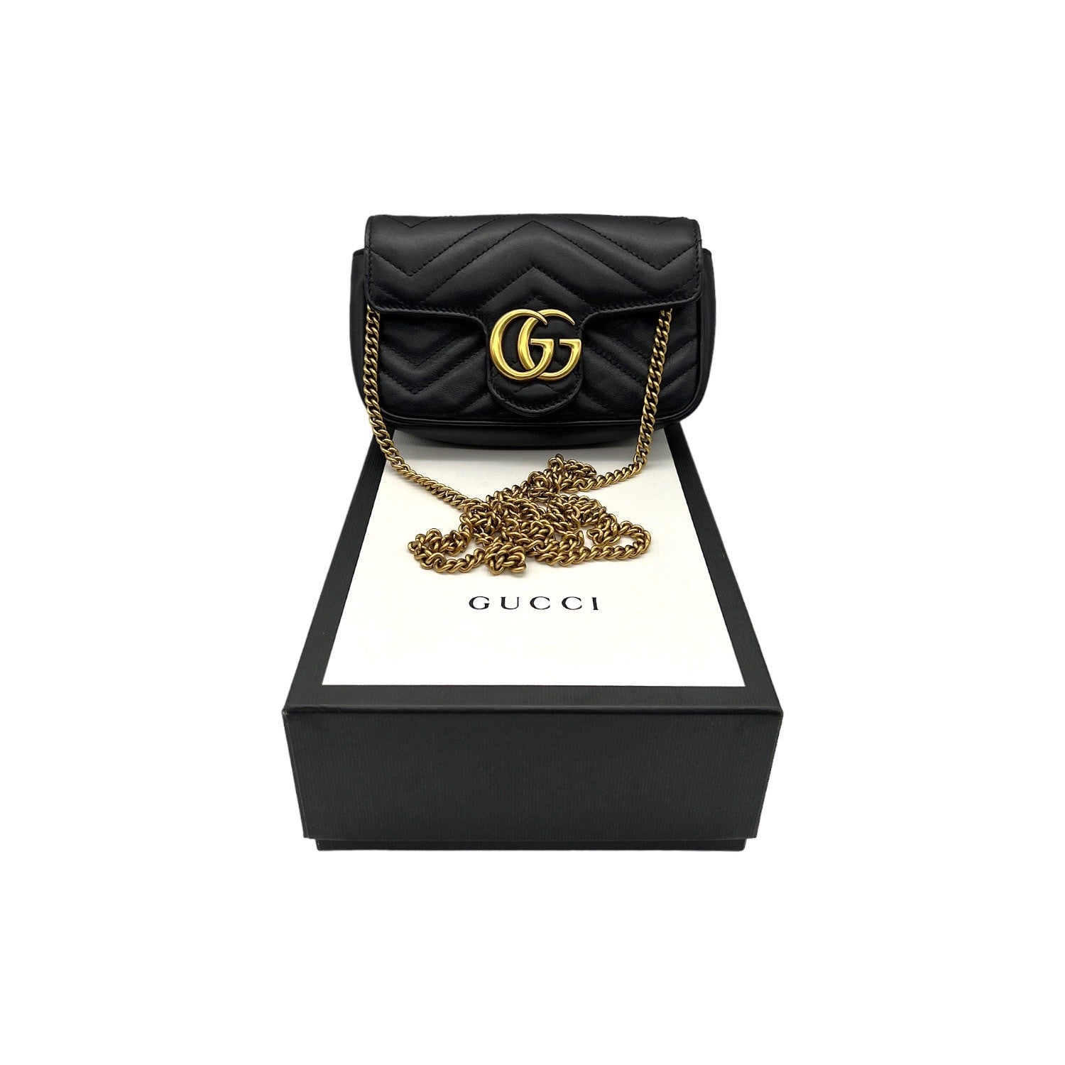 Gucci Super Mini GG Marmont Matelass Bag