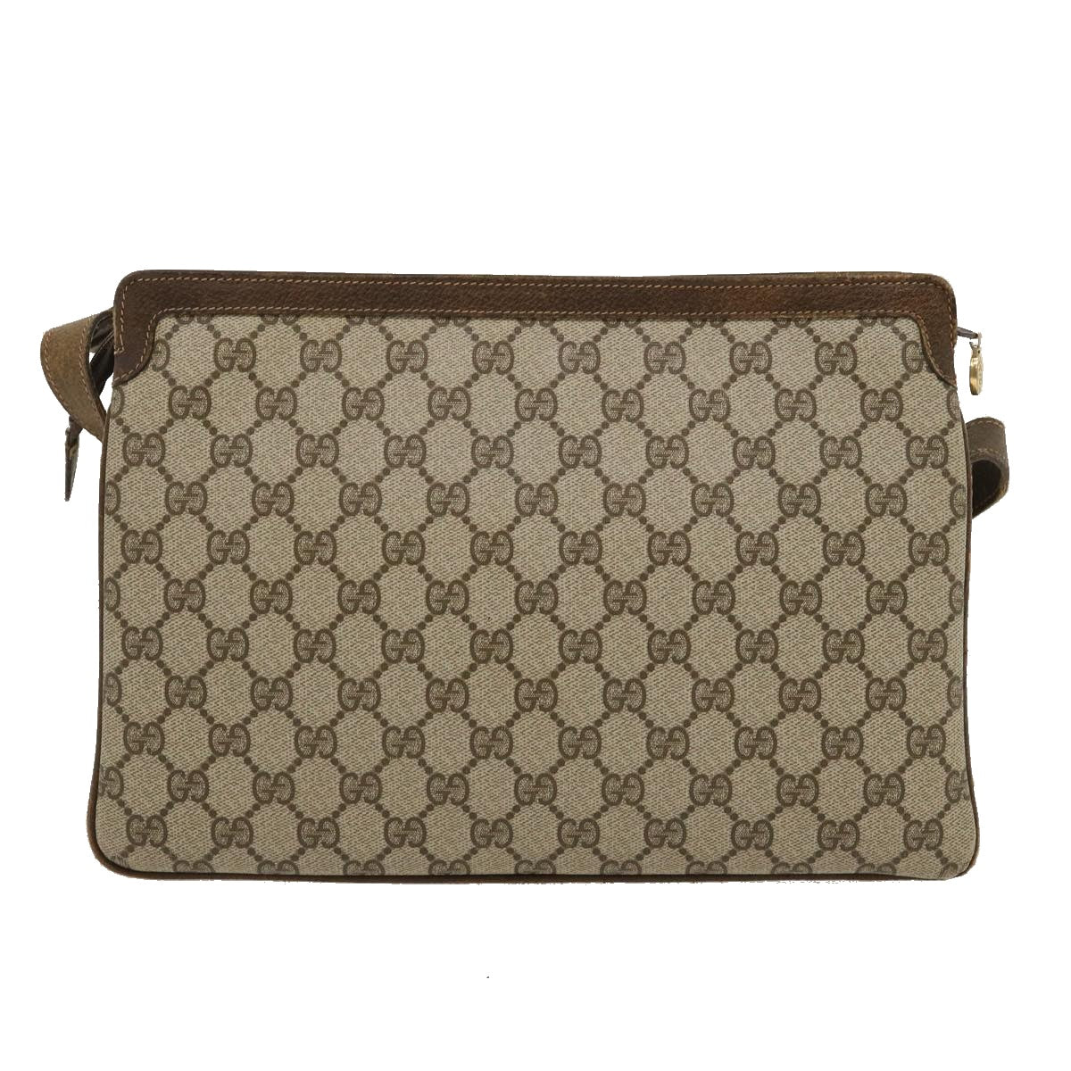 GUCCI Web Sherry Line GG Canvas Shoulder Bag Beige Red Green bs1024