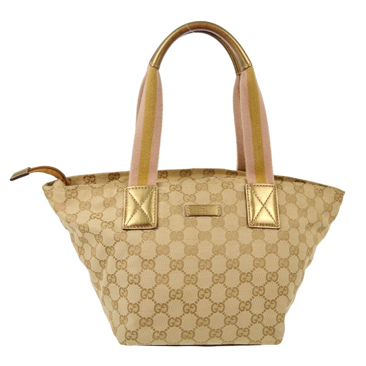 Gucci Beige Gold Gg Tote Handbag