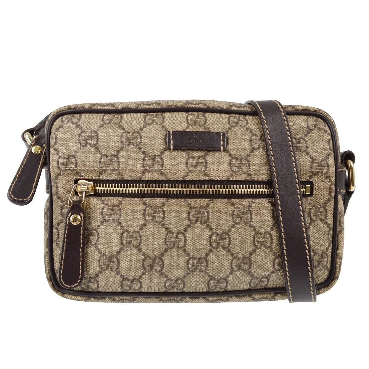 Gucci Brown Gg Crossbody Bag
