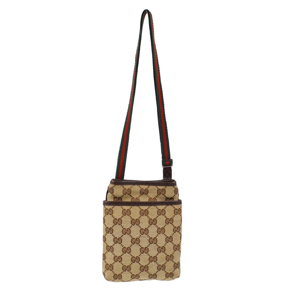 Gucci Beige Brown Sherry Gg Crossbody