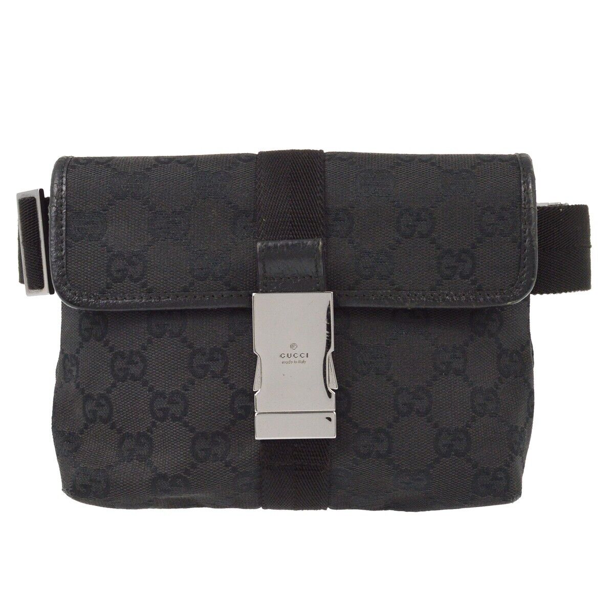 Gucci Black Waist Bum Bag