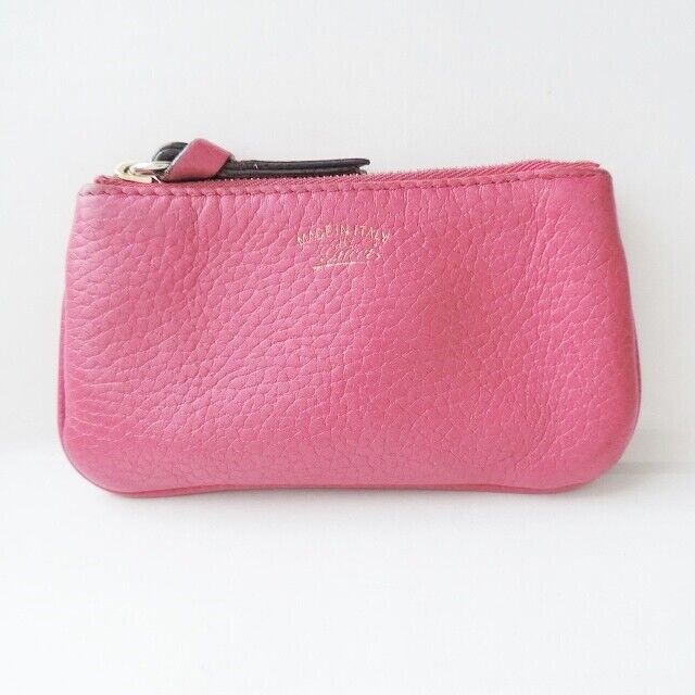Gucci Bordeaux Leather Coin Case
