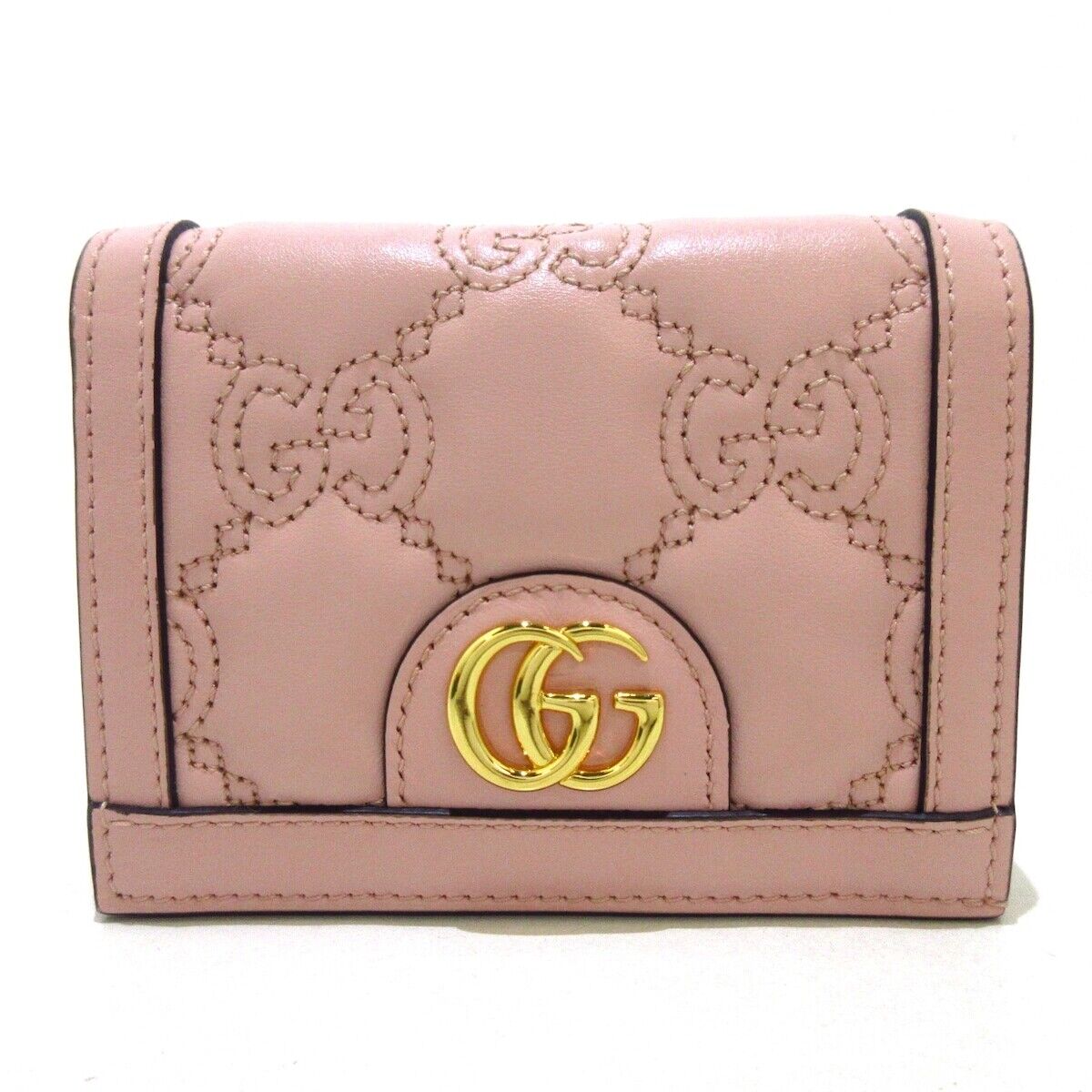 Gucci Gg Matelasse Card Case Wallet Women light pinkTopHandle Bags