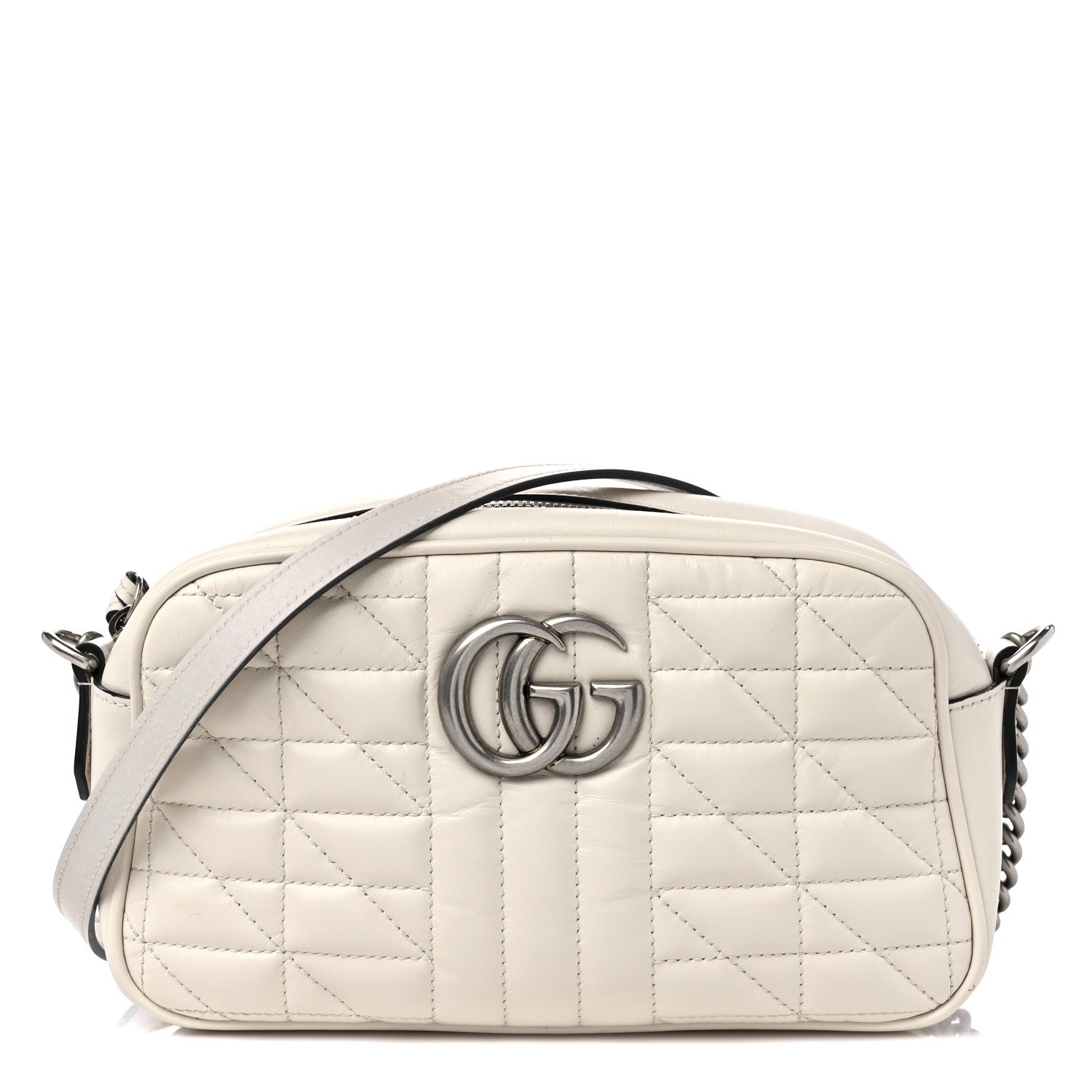 Gucci Calfskin Matelasse Aria Small Gg Women beigeTopHandle Bags