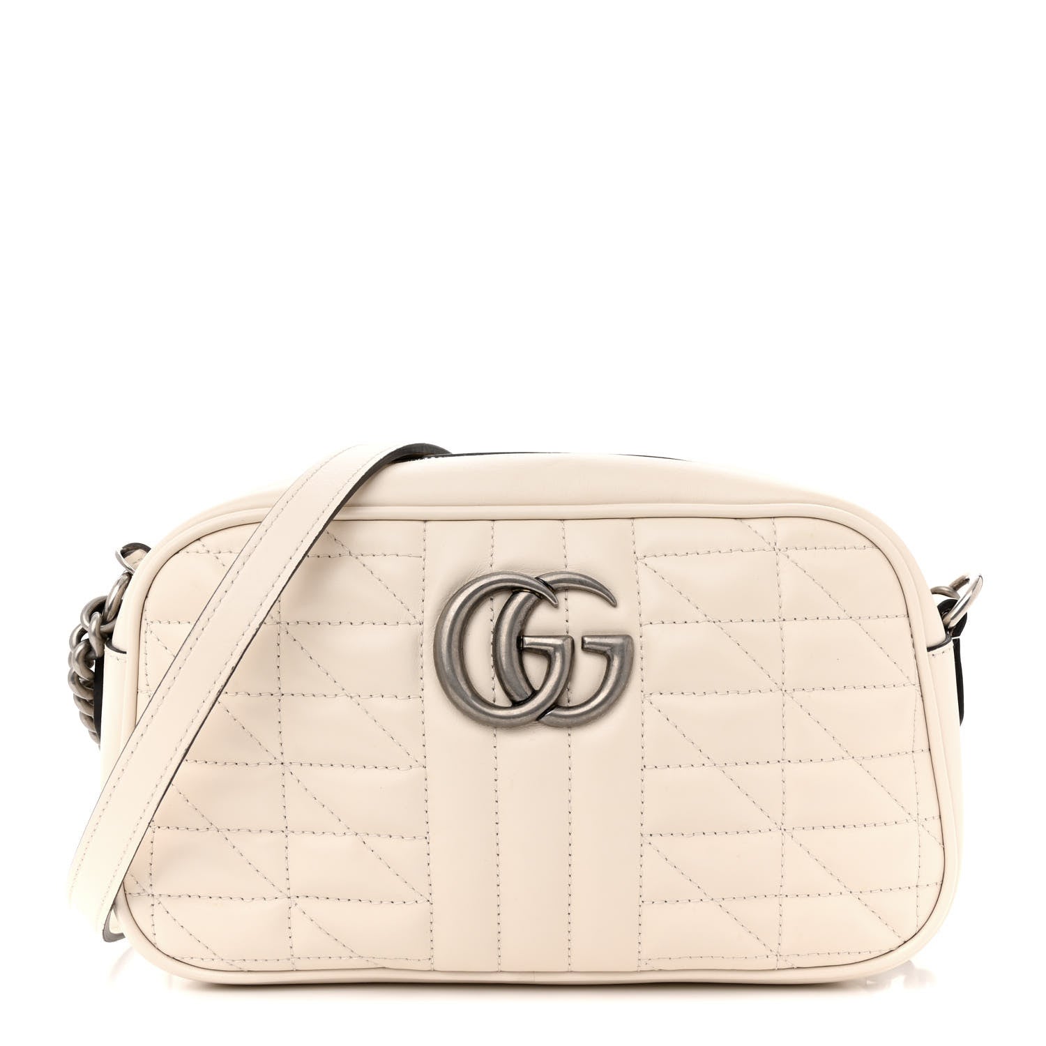 Gucci Calfskin Matelasse Aria Small Gg Women beigeTopHandle Bags