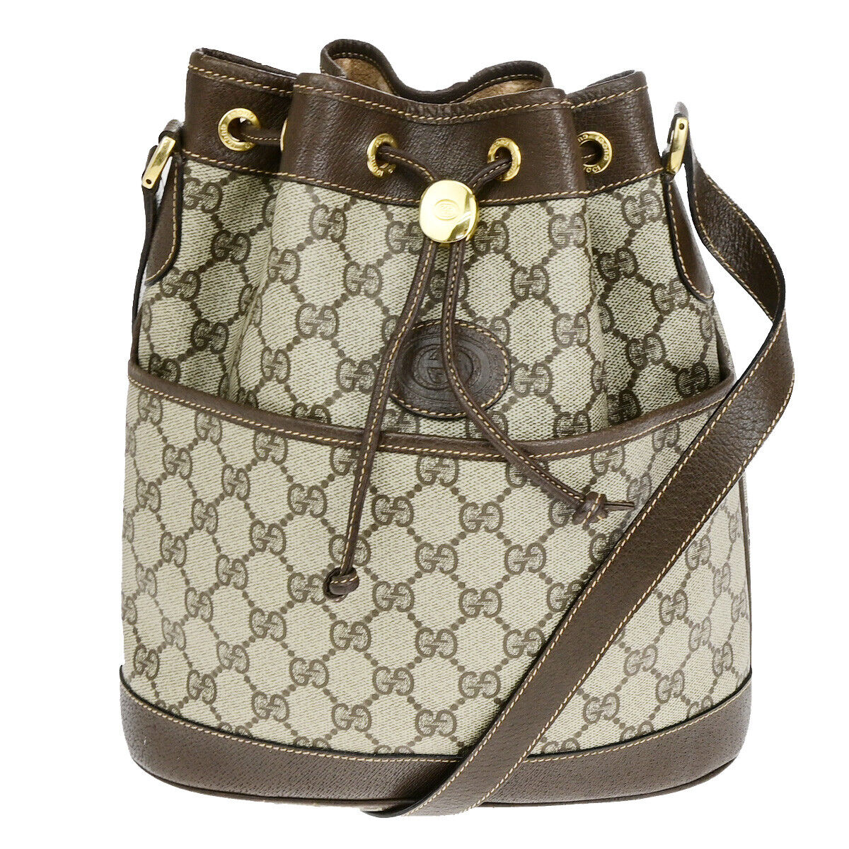 Gucci Logo Gg Pattern Drawstring